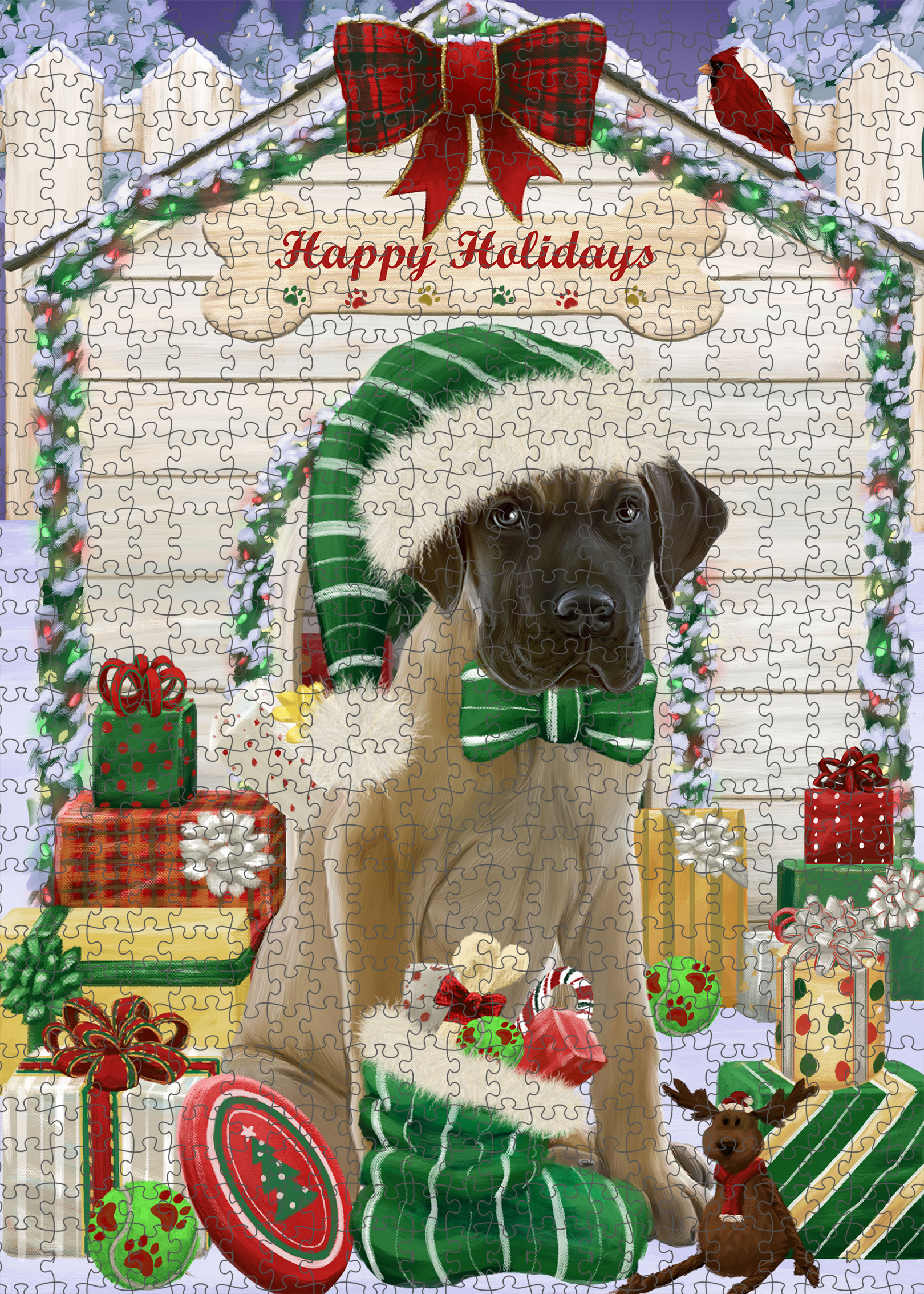 Great Dane Jigsaw Puzzle for Adults Interlocking Games Christmas Dog Gift NWT - Picture 35 of 52