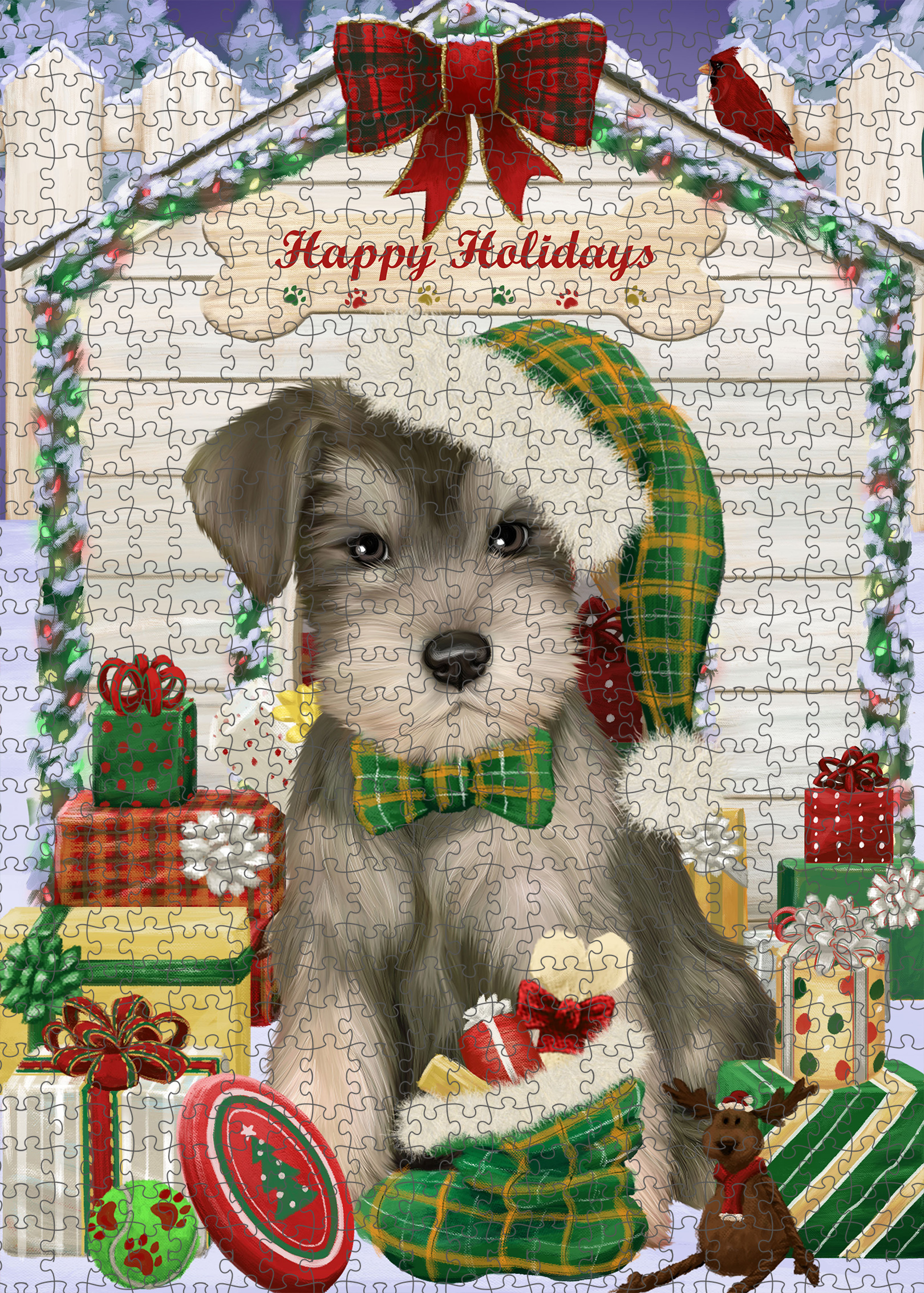 Schnauzer Jigsaw Puzzle for Adults Interlocking Games Christmas Dog Gift NWT - Picture 27 of 53