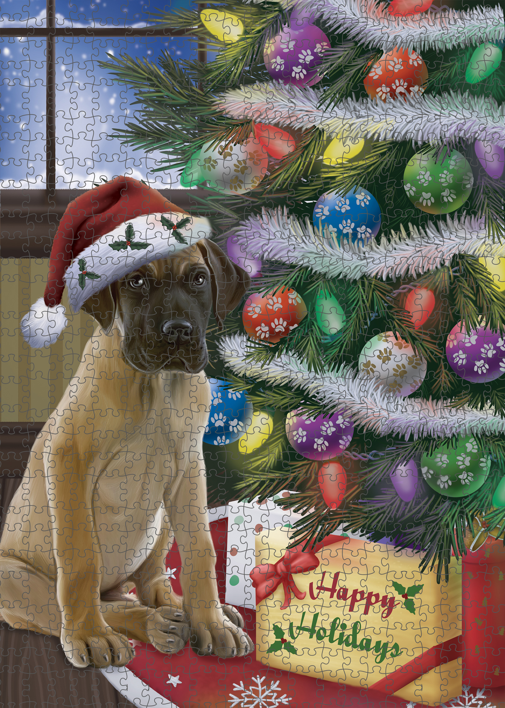 Great Dane Jigsaw Puzzle for Adults Interlocking Games Christmas Dog Gift NWT - Picture 34 of 52
