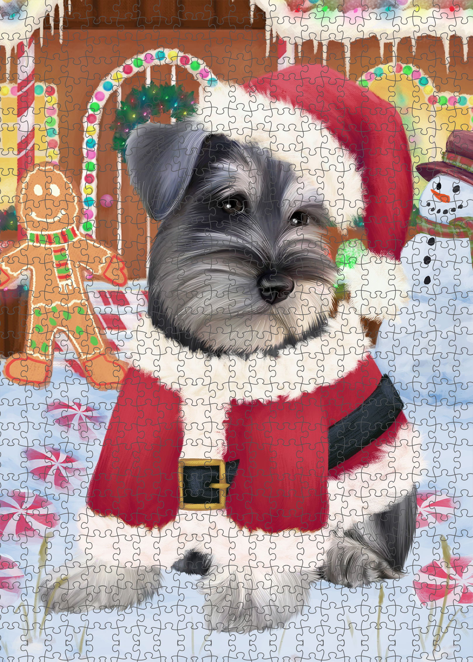 Schnauzer Jigsaw Puzzle for Adults Interlocking Games Christmas Dog Gift NWT - Picture 23 of 53