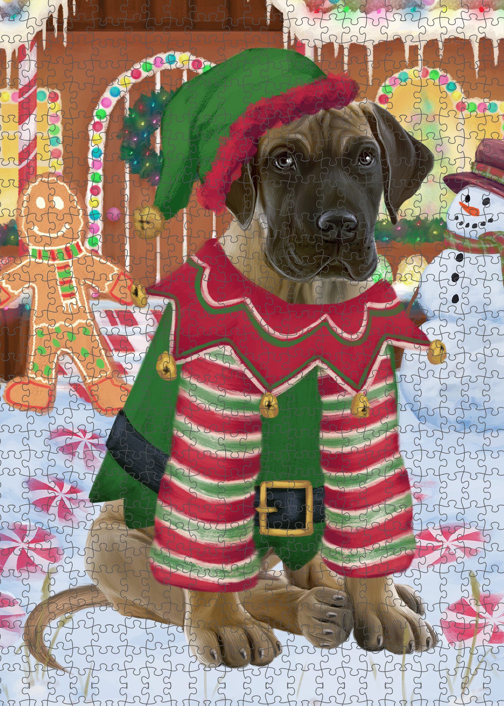Great Dane Jigsaw Puzzle for Adults Interlocking Games Christmas Dog Gift NWT - Picture 26 of 52