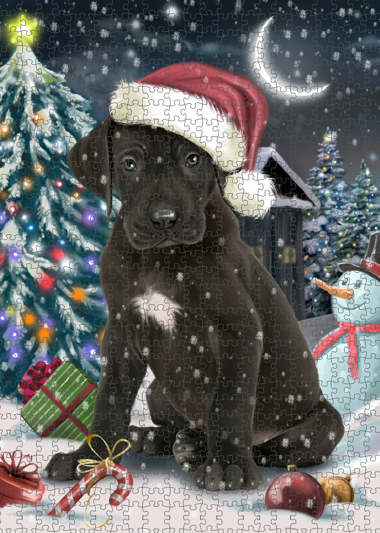 Great Dane Jigsaw Puzzle for Adults Interlocking Games Christmas Dog Gift NWT - Picture 13 of 52