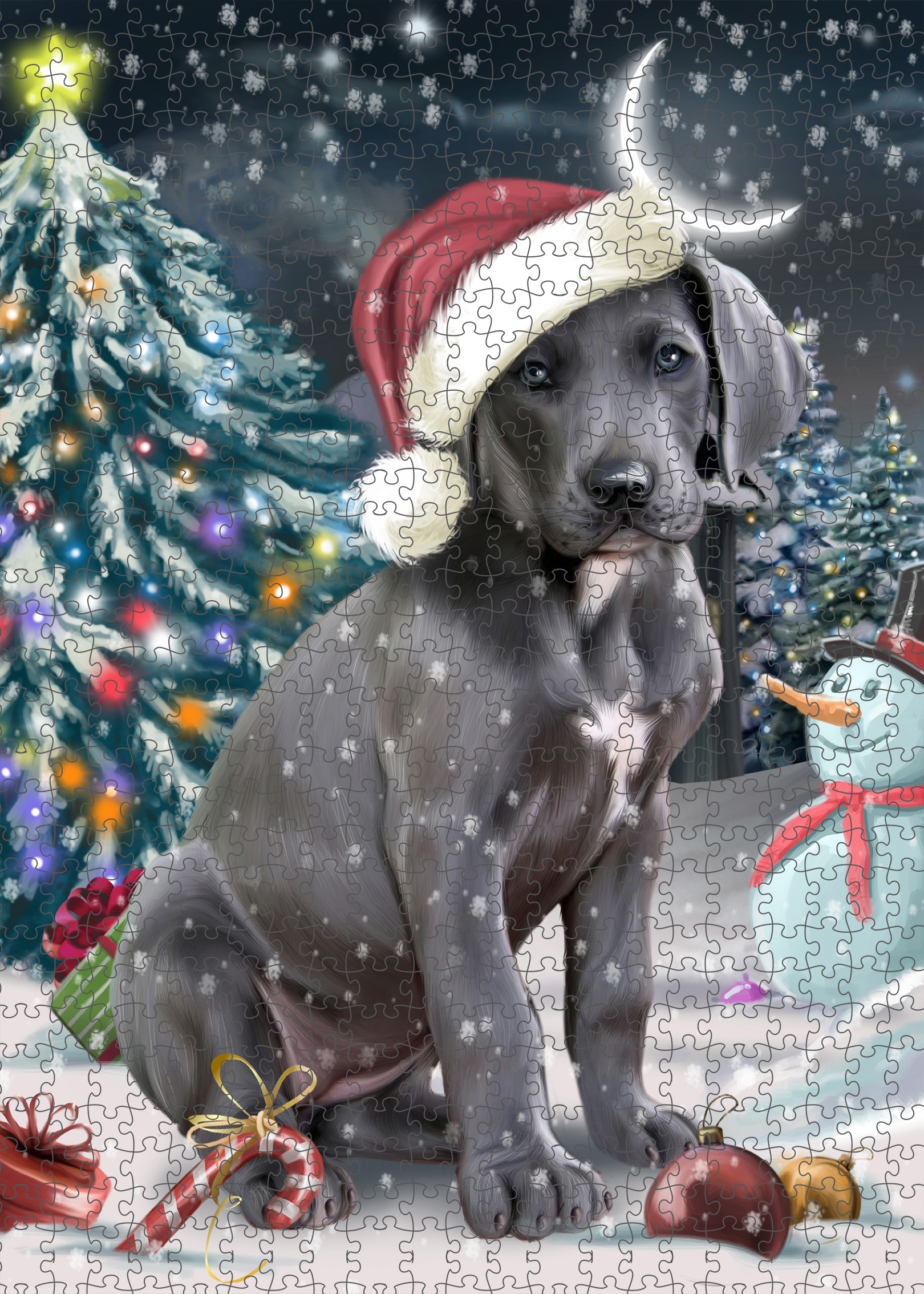 Great Dane Jigsaw Puzzle for Adults Interlocking Games Christmas Dog Gift NWT - Picture 47 of 52