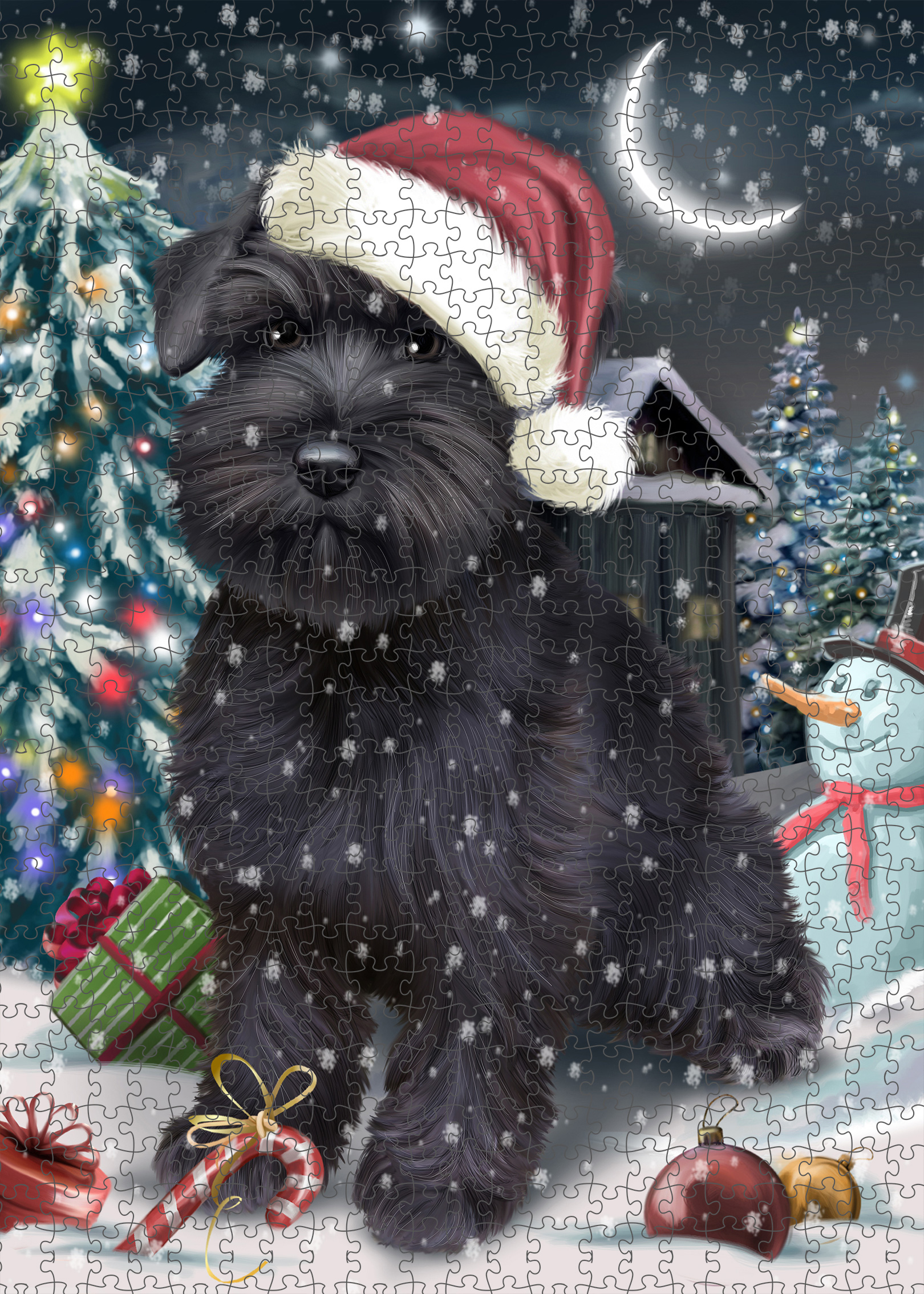 Schnauzer Jigsaw Puzzle for Adults Interlocking Games Christmas Dog Gift NWT - Picture 48 of 53