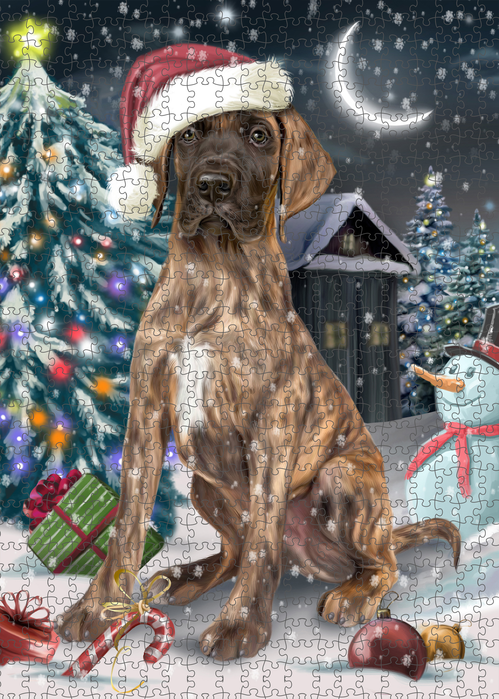 Great Dane Jigsaw Puzzle for Adults Interlocking Games Christmas Dog Gift NWT - Picture 50 of 52
