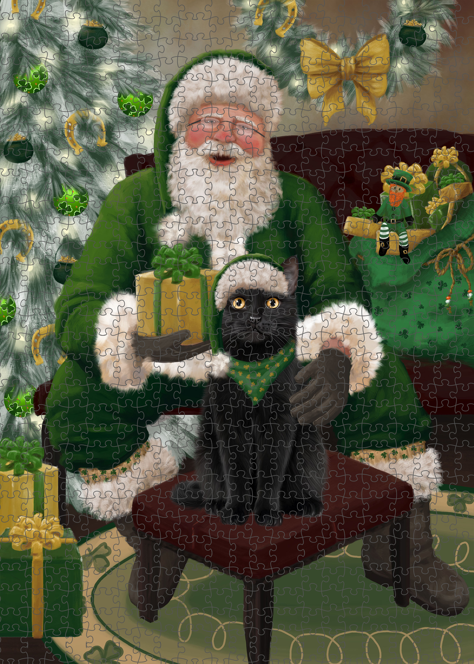 Black Cat Jigsaw Puzzle for Adults Interlocking Games Christmas Gift NWT - Picture 26 of 51