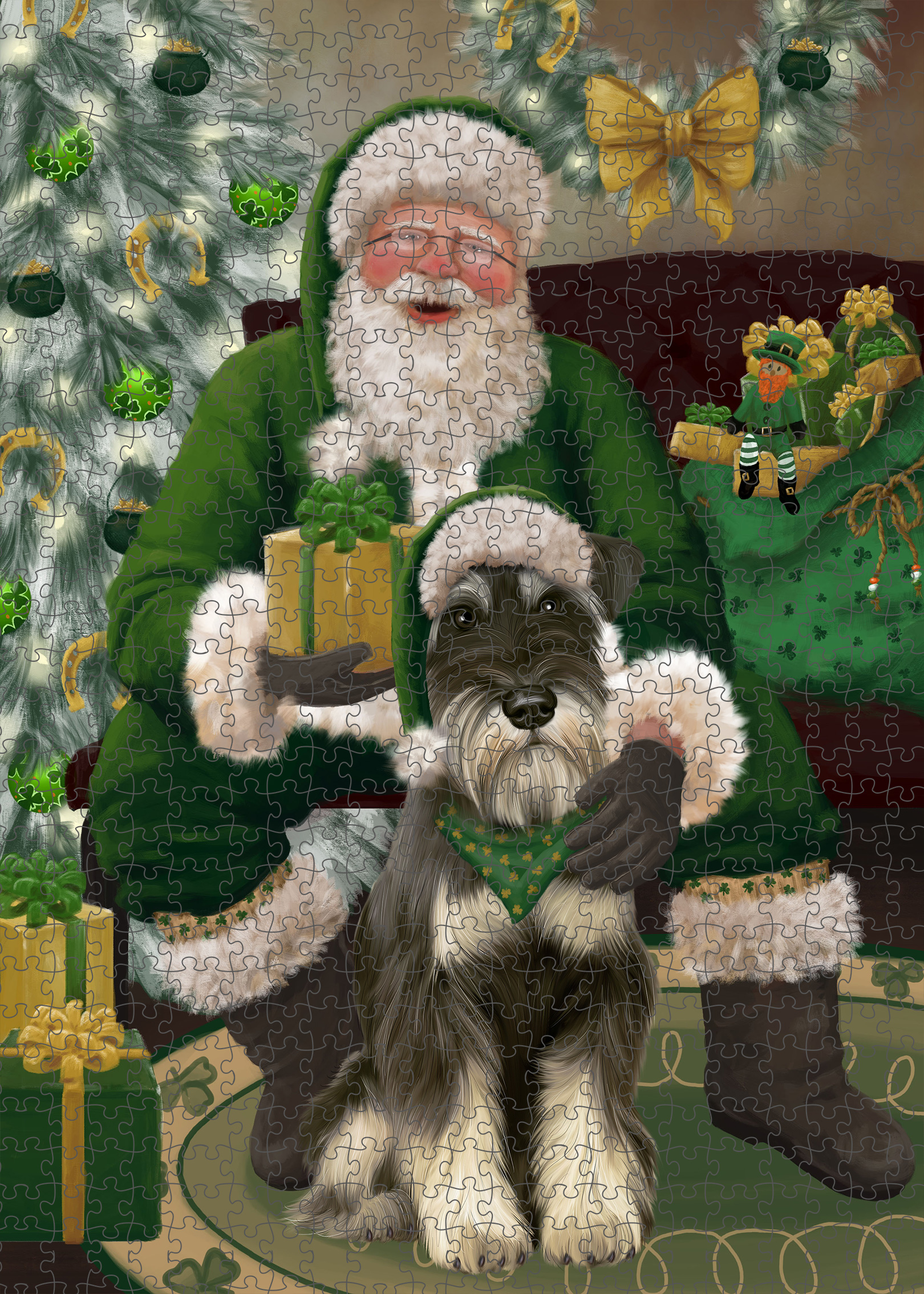 Schnauzer Jigsaw Puzzle for Adults Interlocking Games Christmas Dog Gift NWT - Picture 26 of 53