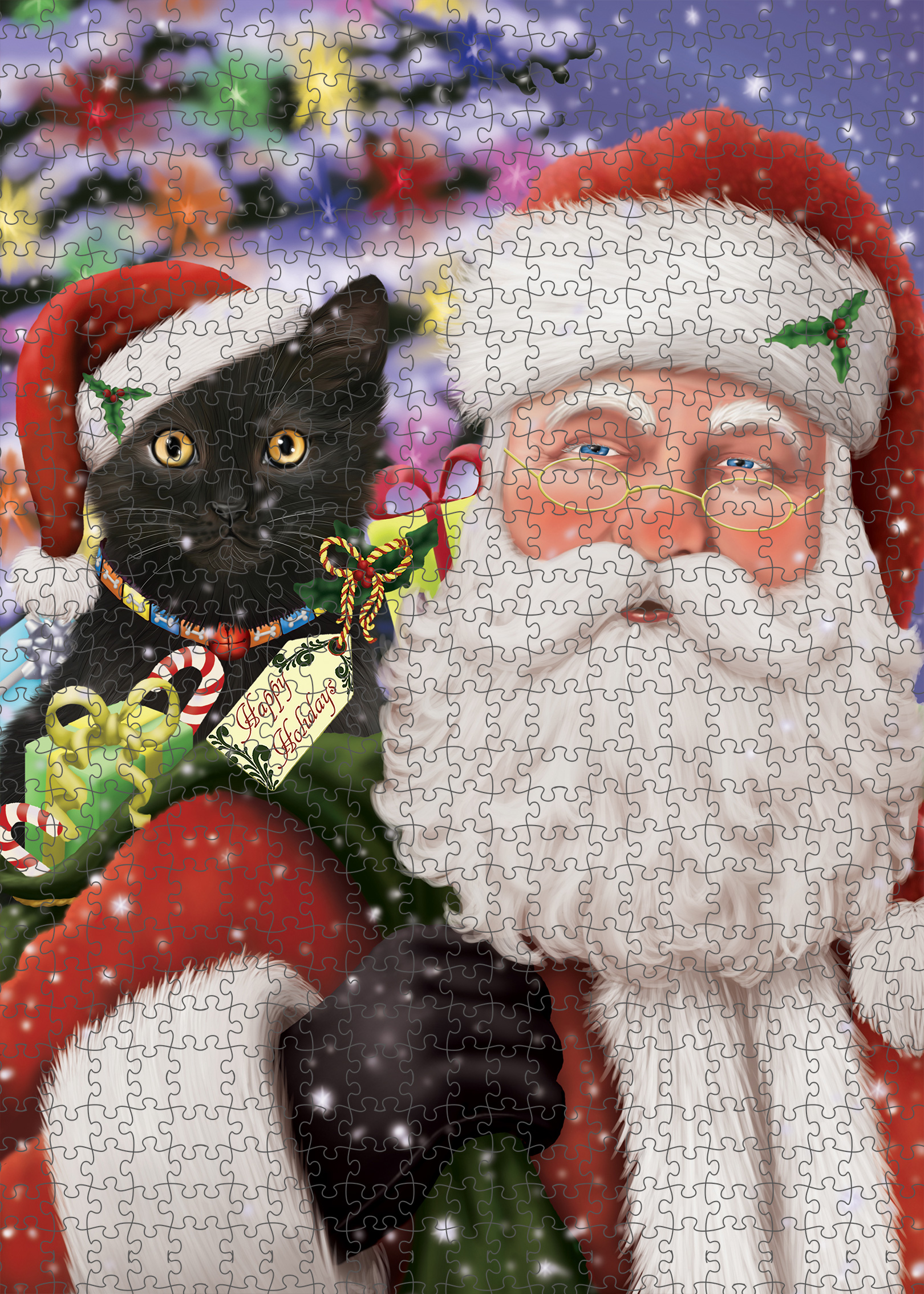 Black Cat Jigsaw Puzzle for Adults Interlocking Games Christmas Gift NWT - Picture 42 of 51