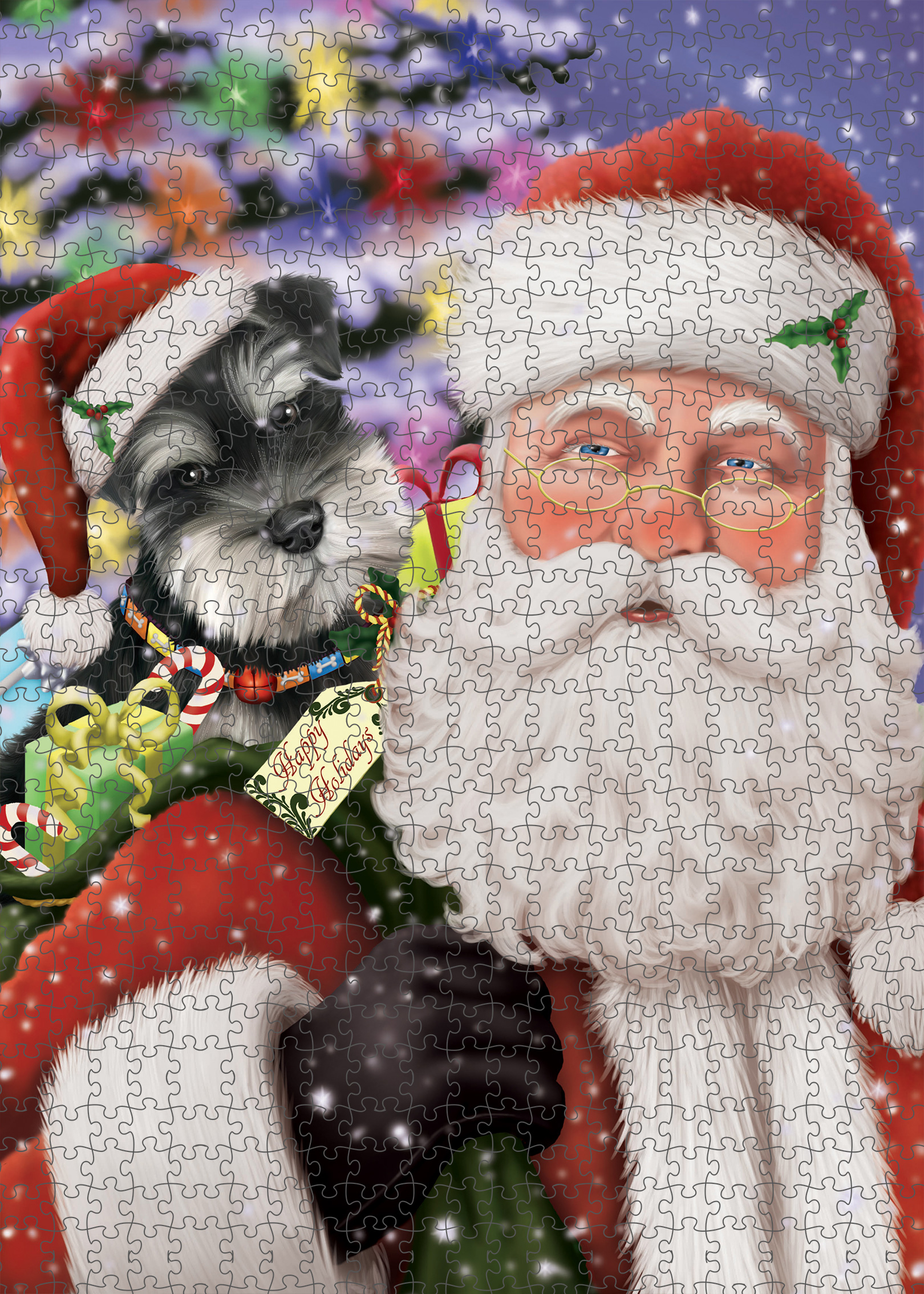 Schnauzer Jigsaw Puzzle for Adults Interlocking Games Christmas Dog Gift NWT - Picture 44 of 53