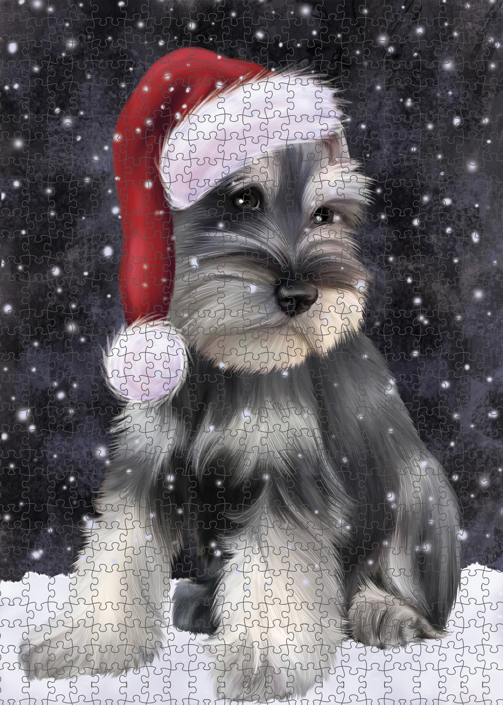 Schnauzer Jigsaw Puzzle for Adults Interlocking Games Christmas Dog Gift NWT - Picture 40 of 53