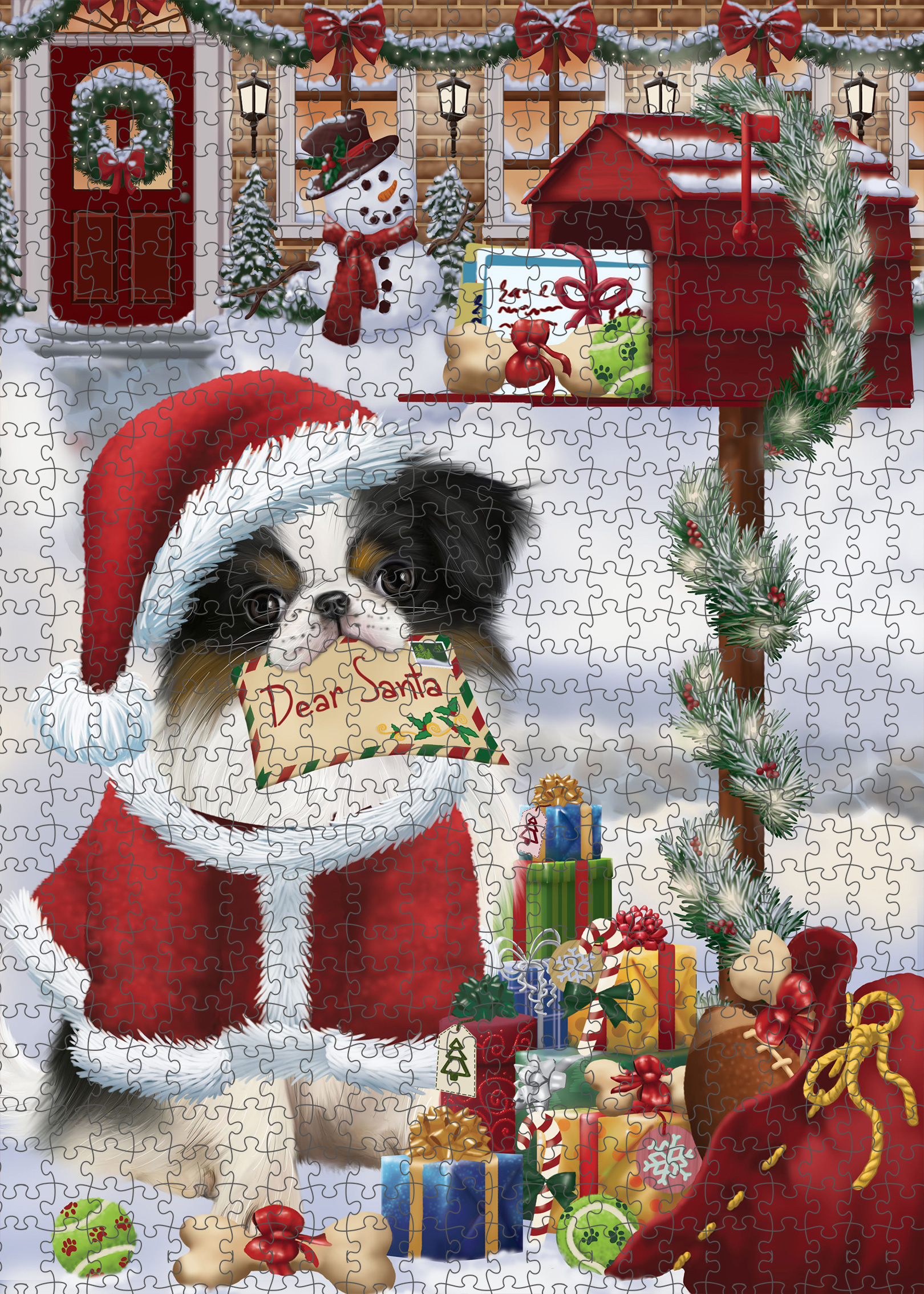 Japanese Chin Jigsaw Puzzle for Adults Interlocking Games Christmas Dog Gift NWT - Picture 35 of 41