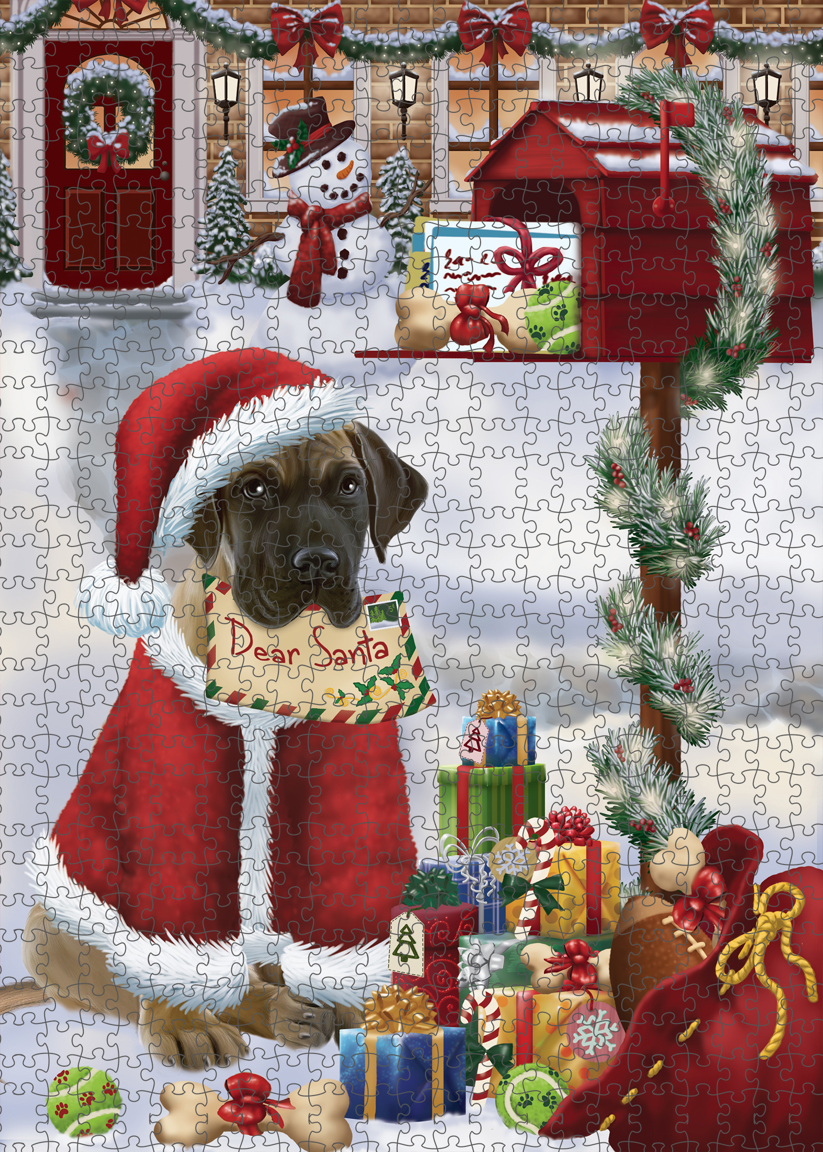 Great Dane Jigsaw Puzzle for Adults Interlocking Games Christmas Dog Gift NWT - Picture 39 of 52
