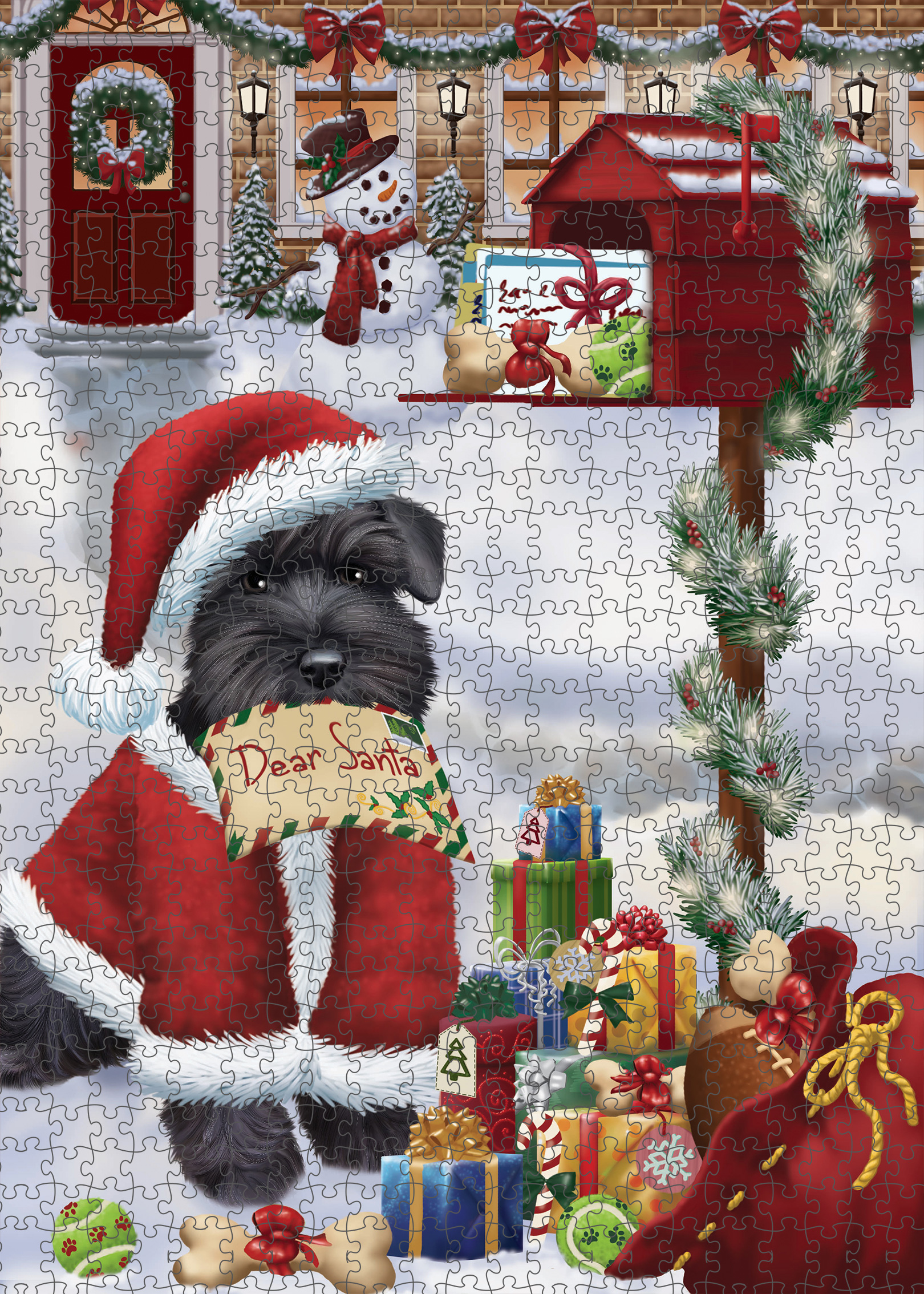 Schnauzer Jigsaw Puzzle for Adults Interlocking Games Christmas Dog Gift NWT - Picture 42 of 53