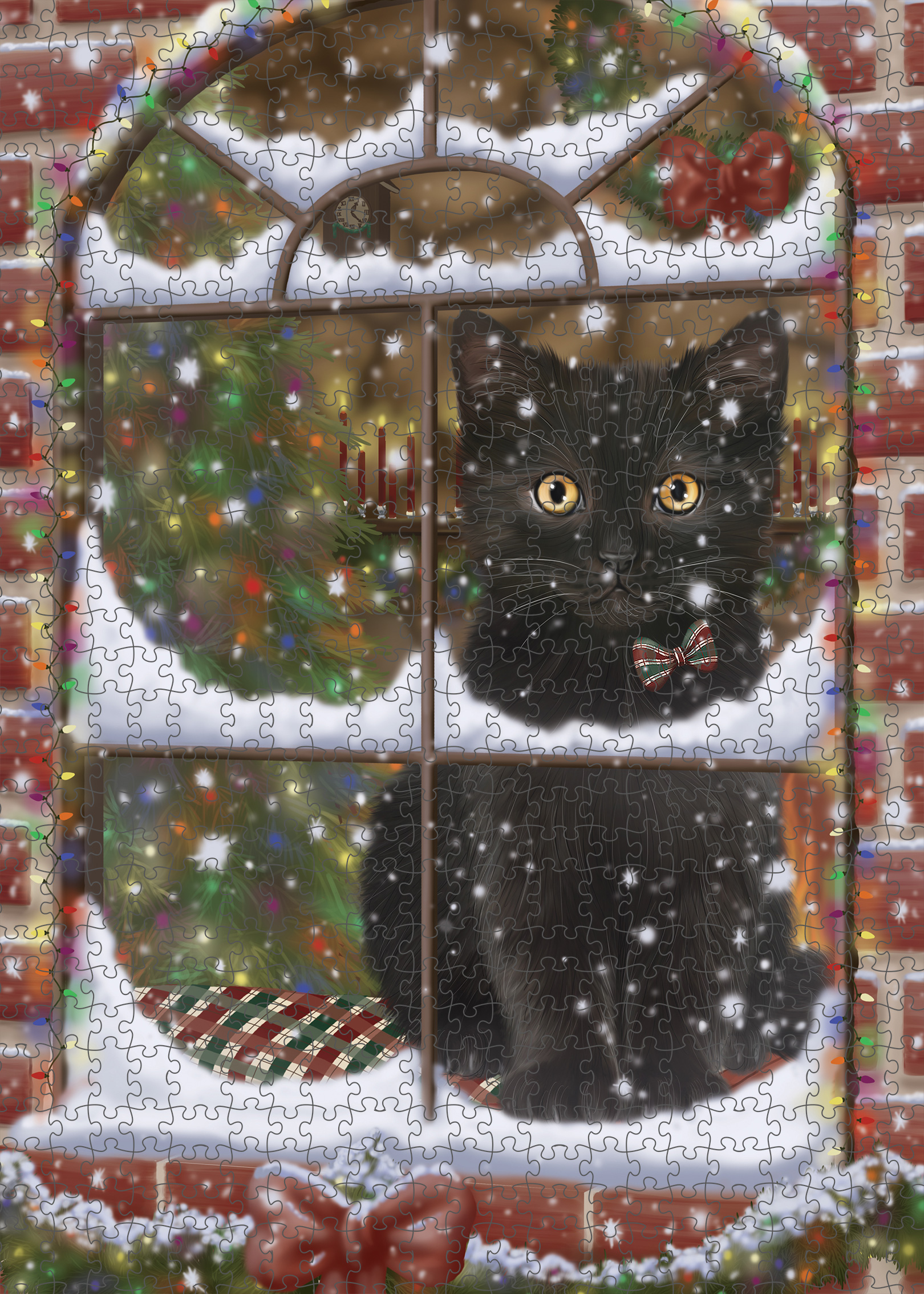 Black Cat Jigsaw Puzzle for Adults Interlocking Games Christmas Gift NWT - Picture 34 of 51