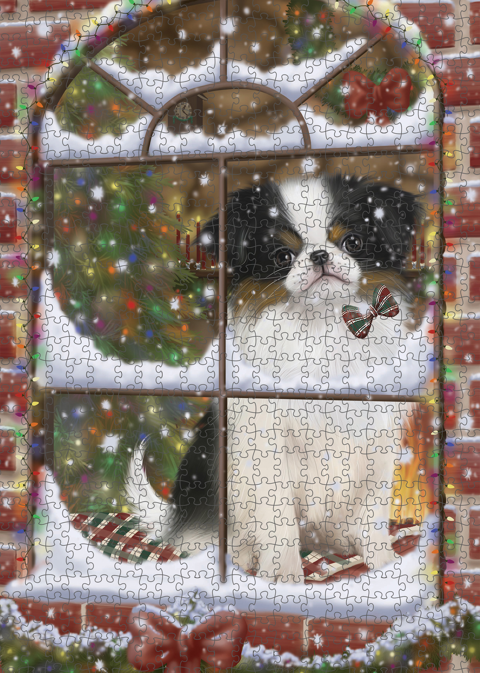 Japanese Chin Jigsaw Puzzle for Adults Interlocking Games Christmas Dog Gift NWT - Picture 30 of 41