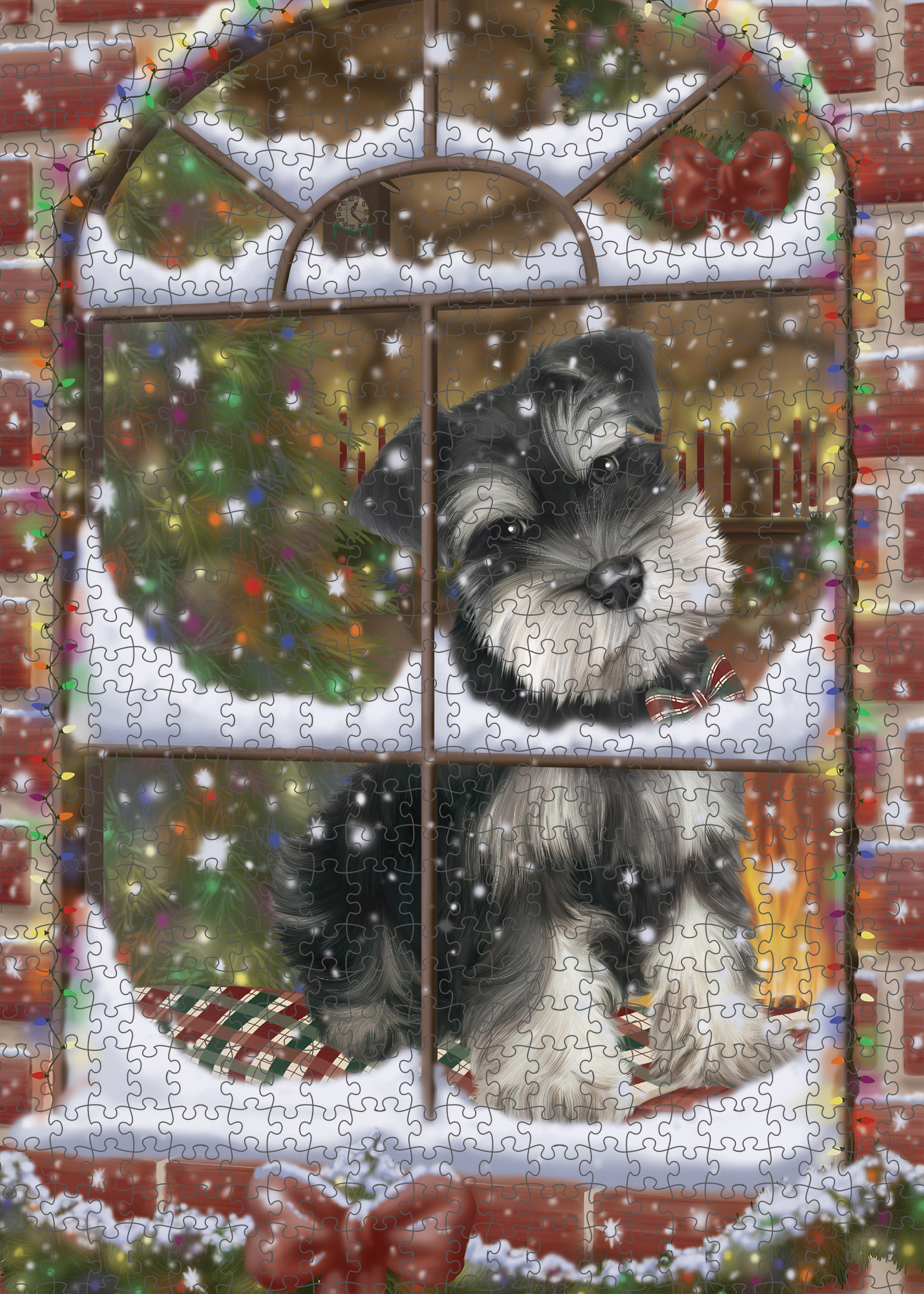 Schnauzer Jigsaw Puzzle for Adults Interlocking Games Christmas Dog Gift NWT - Picture 35 of 53