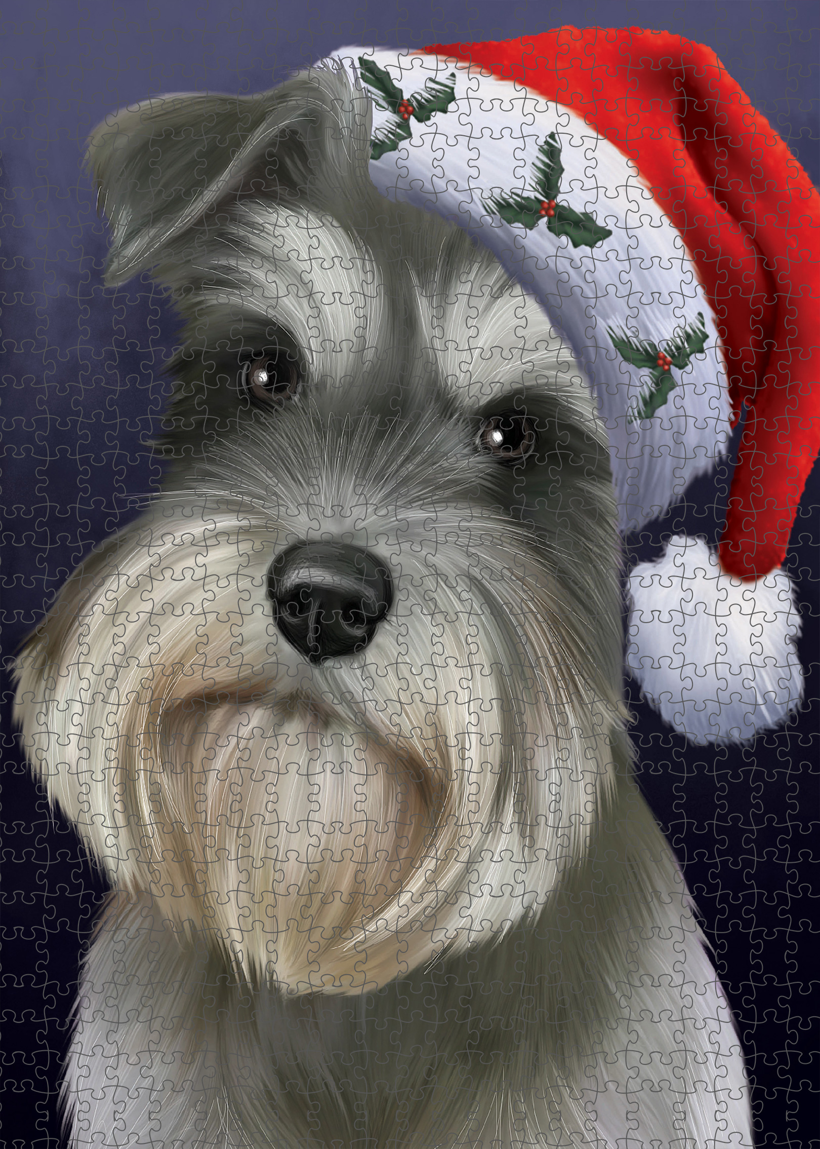 Schnauzer Jigsaw Puzzle for Adults Interlocking Games Christmas Dog Gift NWT - Picture 24 of 53