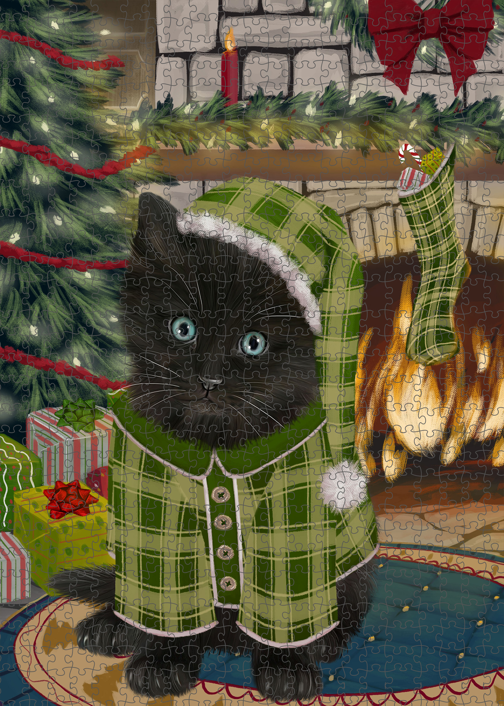 Black Cat Jigsaw Puzzle for Adults Interlocking Games Christmas Gift NWT - Picture 40 of 51