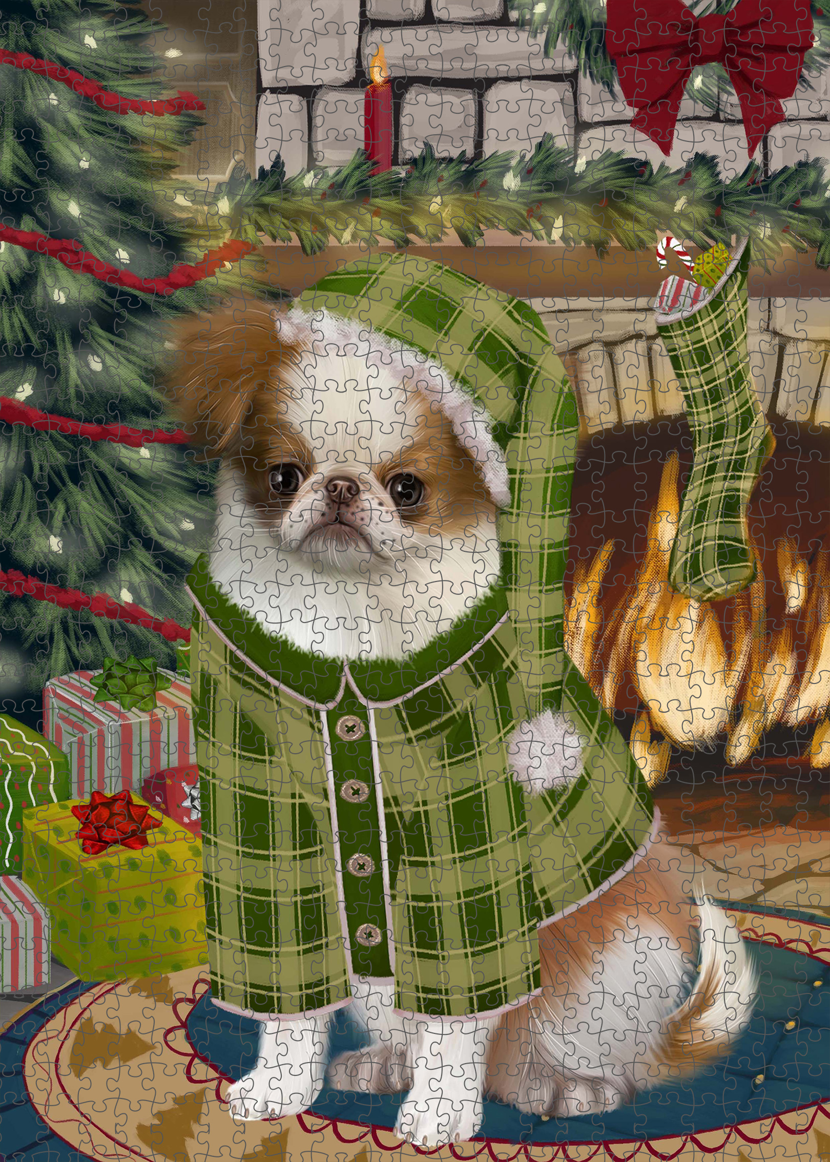 Japanese Chin Jigsaw Puzzle for Adults Interlocking Games Christmas Dog Gift NWT - Picture 34 of 41