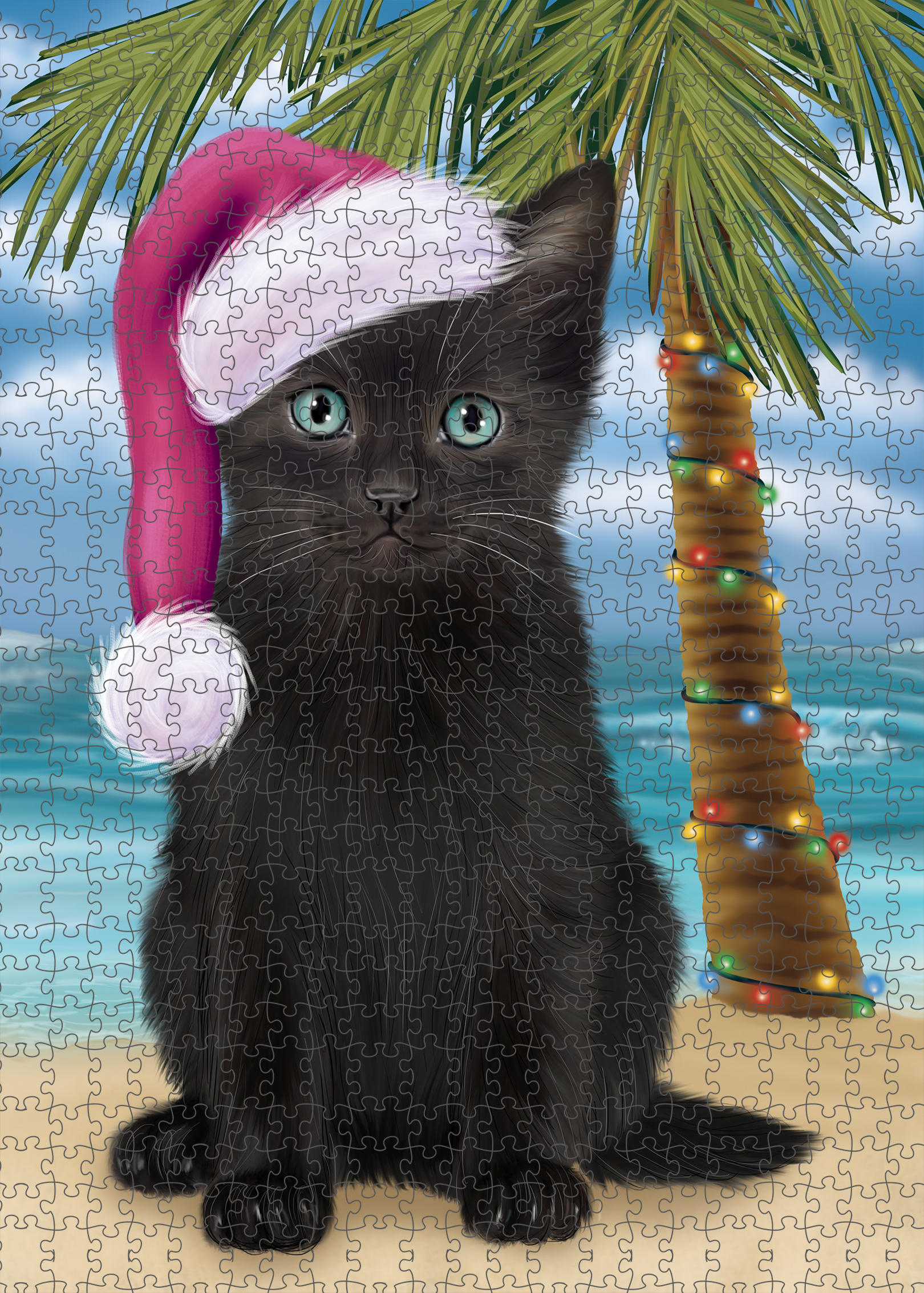 Black Cat Jigsaw Puzzle for Adults Interlocking Games Christmas Gift NWT - Picture 29 of 51