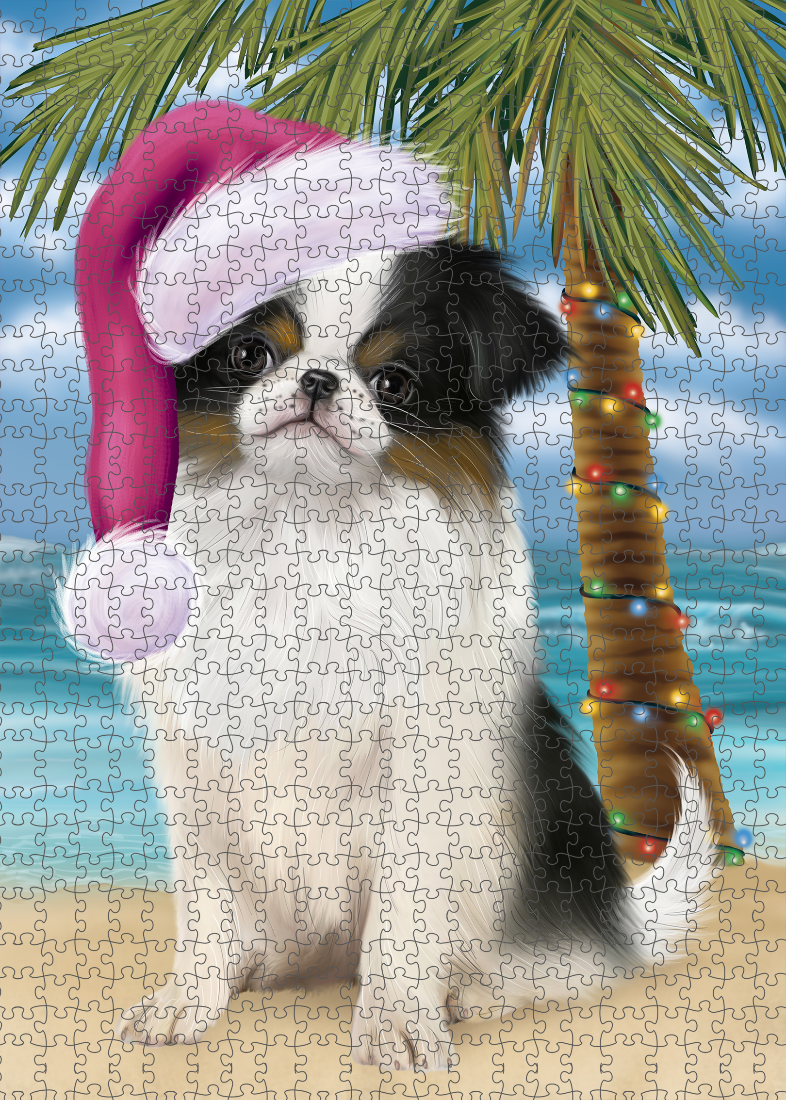 Japanese Chin Jigsaw Puzzle for Adults Interlocking Games Christmas Dog Gift NWT - Picture 25 of 41