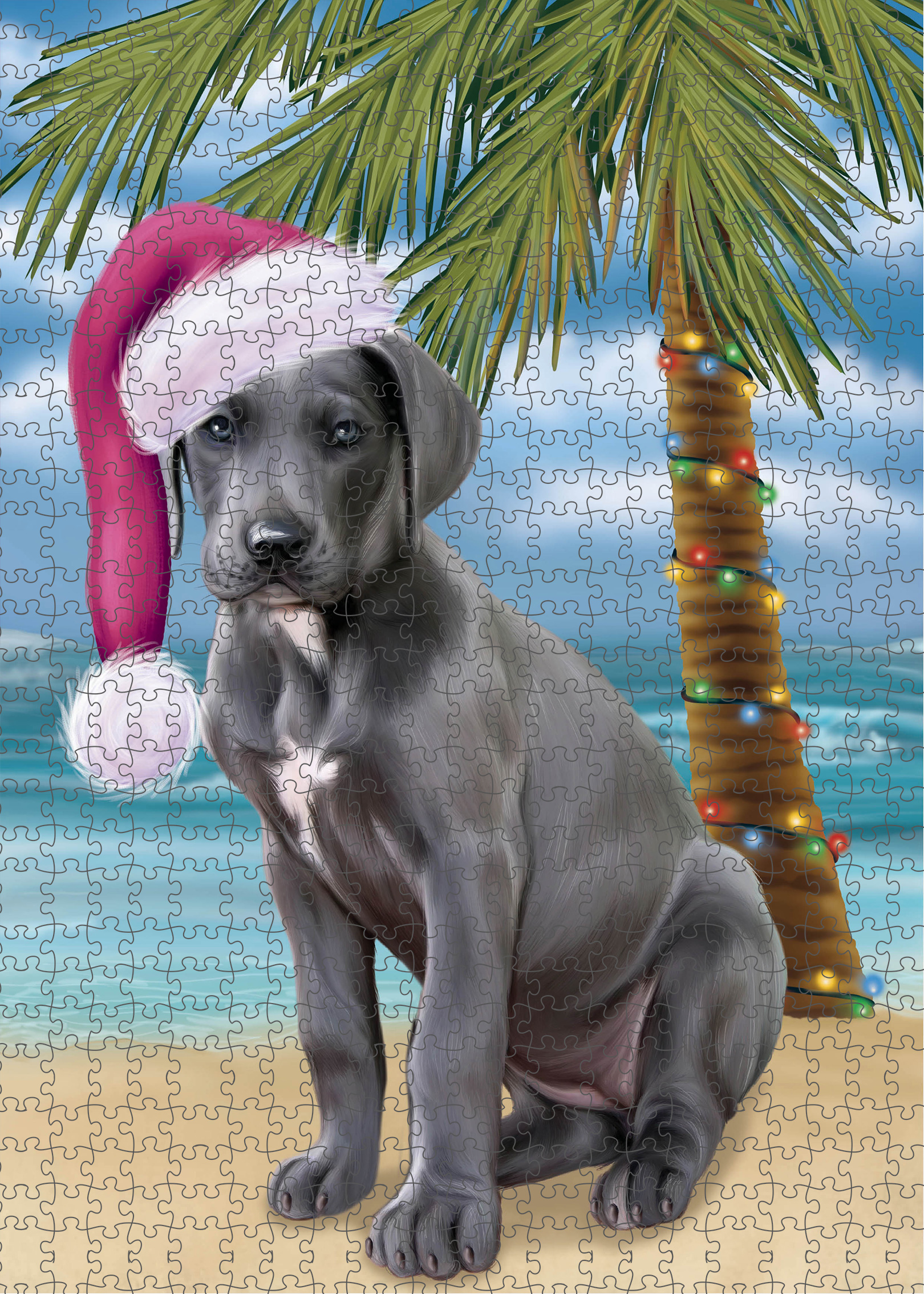 Great Dane Jigsaw Puzzle for Adults Interlocking Games Christmas Dog Gift NWT - Picture 27 of 52