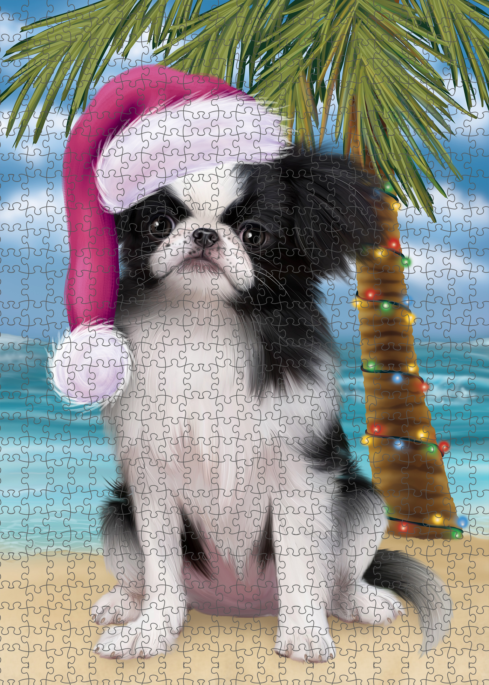 Japanese Chin Jigsaw Puzzle for Adults Interlocking Games Christmas Dog Gift NWT - Picture 37 of 41