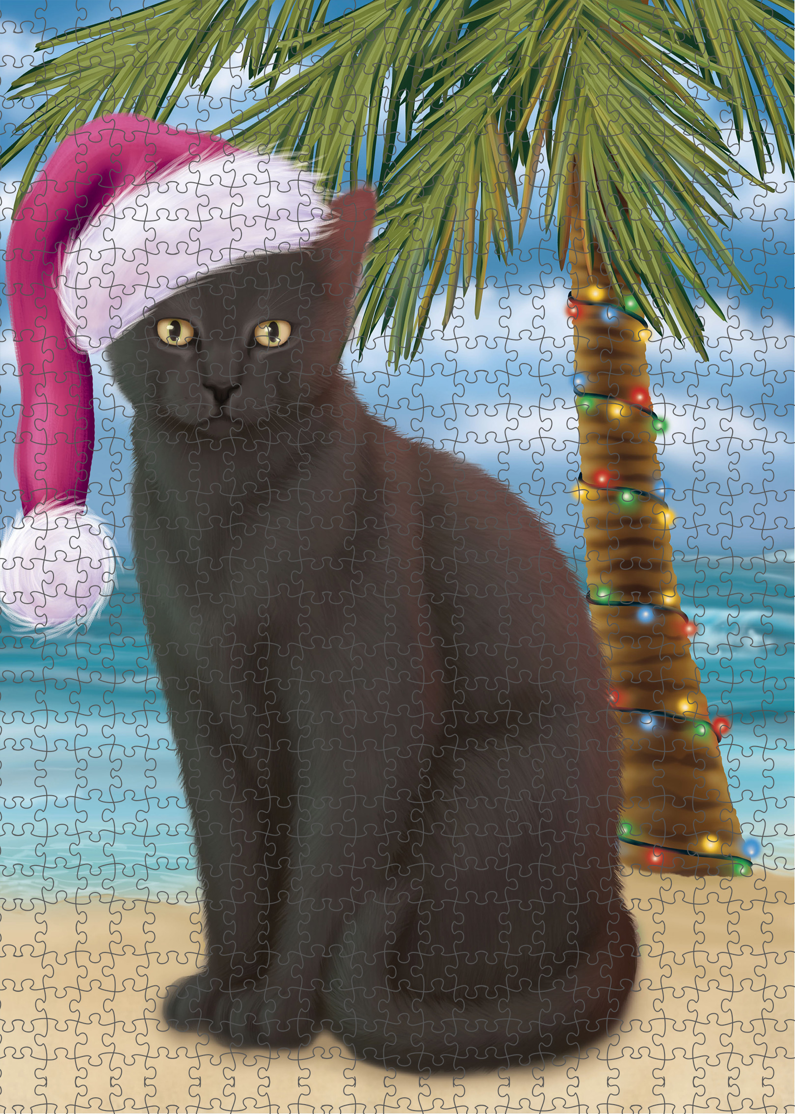 Black Cat Jigsaw Puzzle for Adults Interlocking Games Christmas Gift NWT - Picture 45 of 51