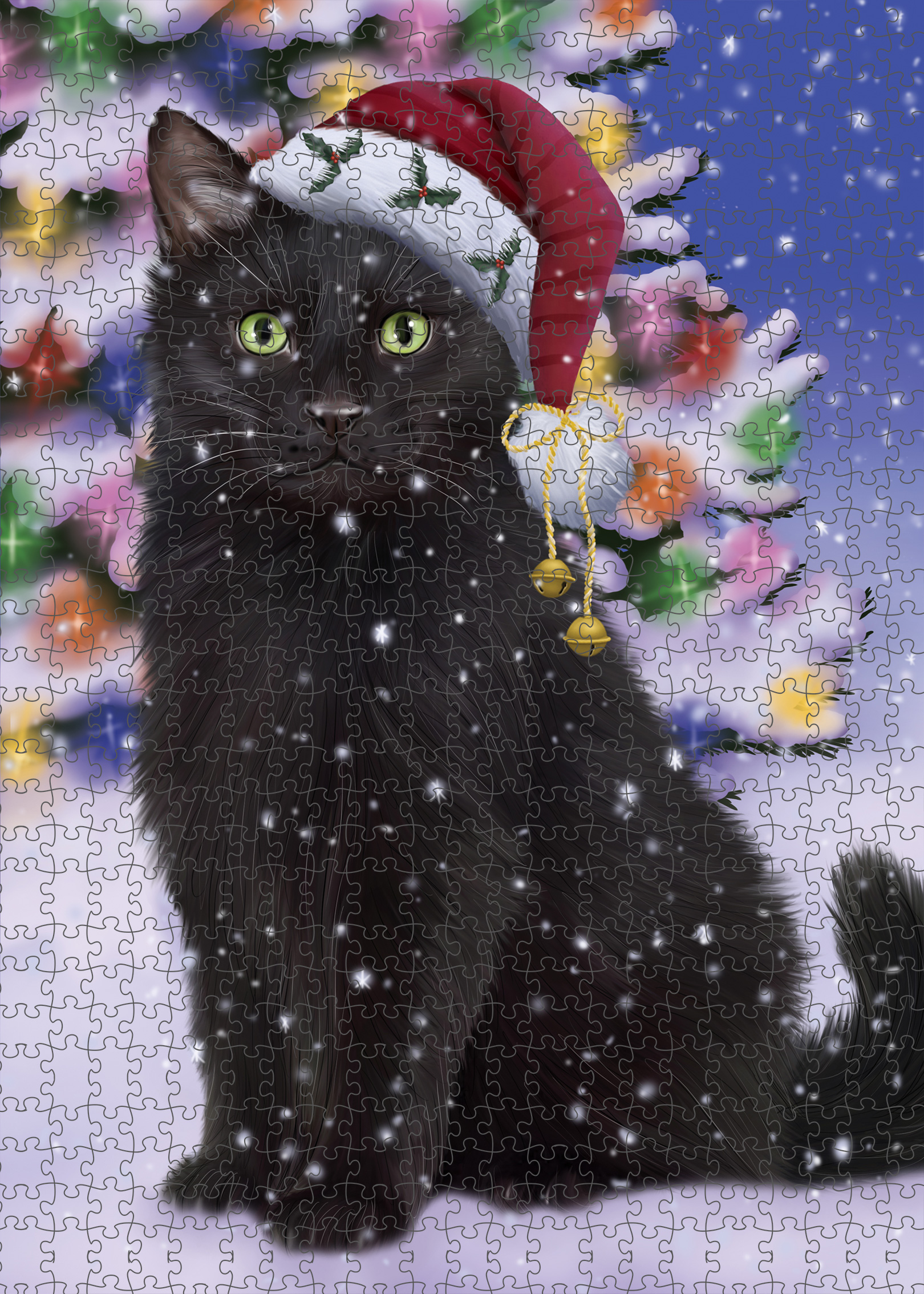 Black Cat Jigsaw Puzzle for Adults Interlocking Games Christmas Gift NWT - Picture 43 of 51