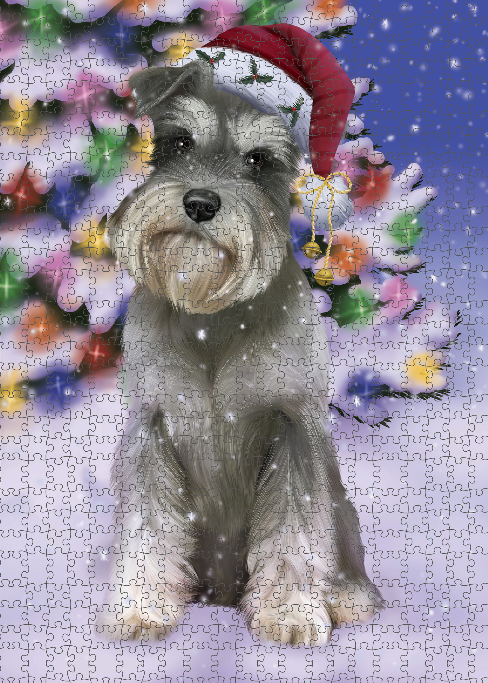 Schnauzer Jigsaw Puzzle for Adults Interlocking Games Christmas Dog Gift NWT - Picture 45 of 53
