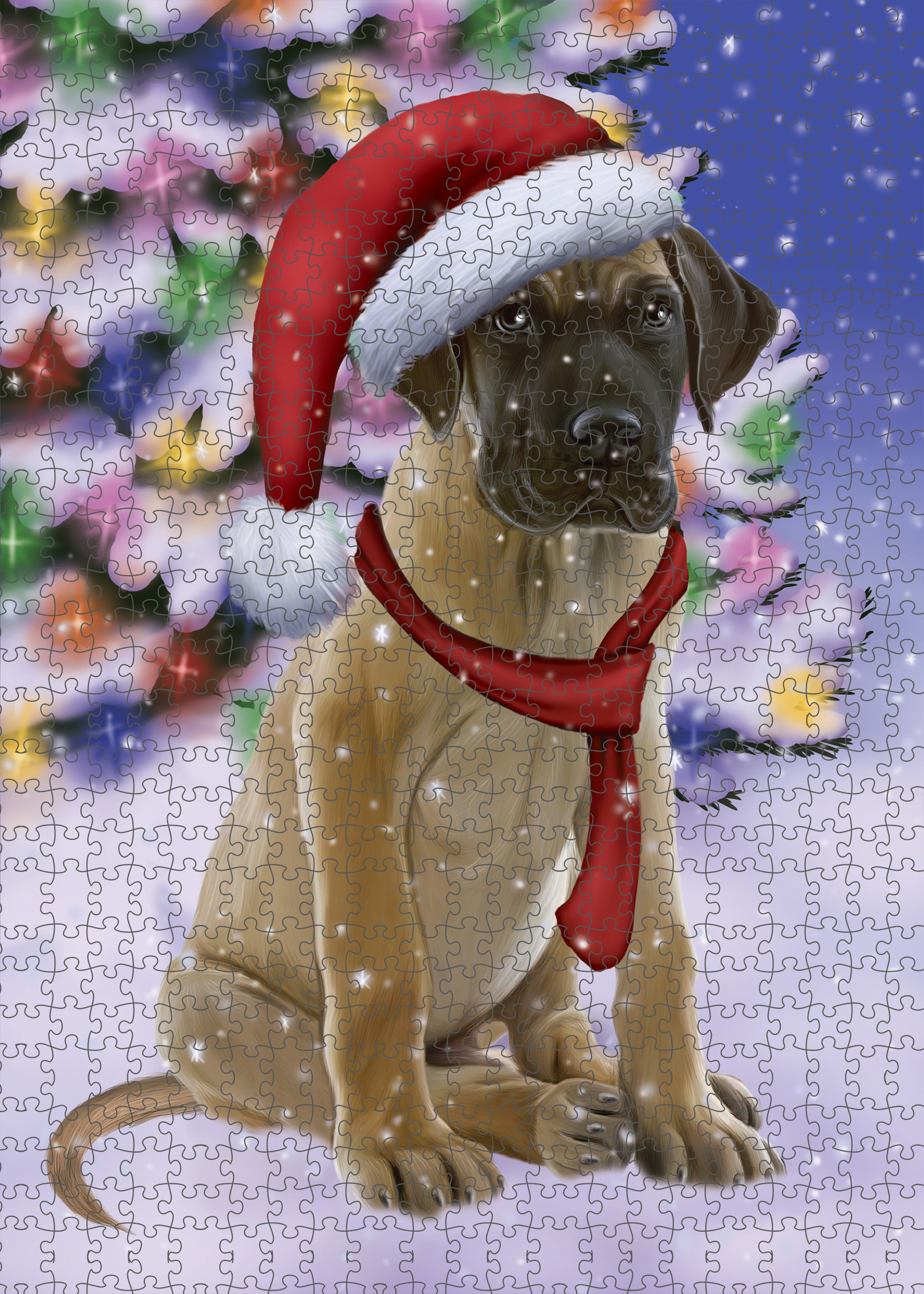 Great Dane Jigsaw Puzzle for Adults Interlocking Games Christmas Dog Gift NWT - Picture 49 of 52