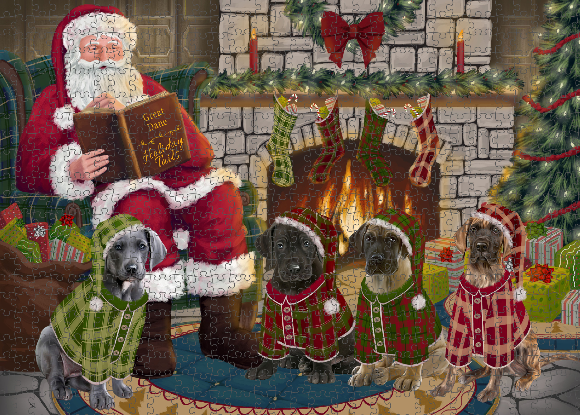 Great Dane Jigsaw Puzzle for Adults Interlocking Games Christmas Dog Gift NWT - Picture 19 of 52