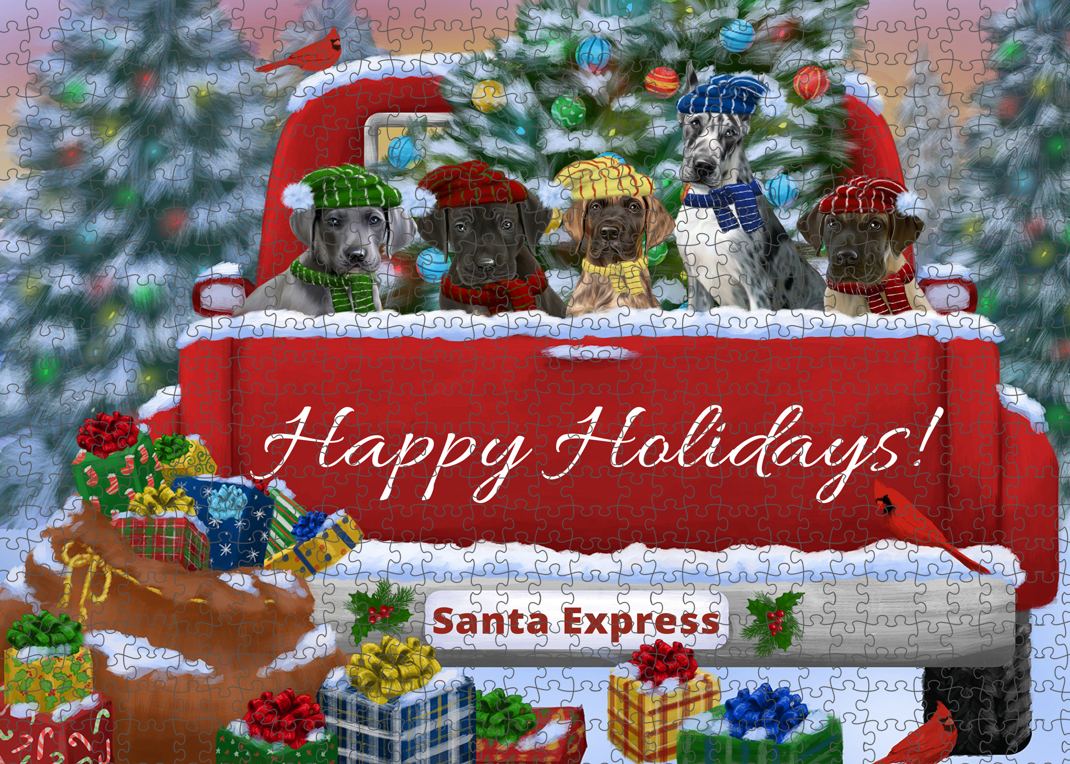 Great Dane Jigsaw Puzzle for Adults Interlocking Games Christmas Dog Gift NWT - Picture 52 of 52