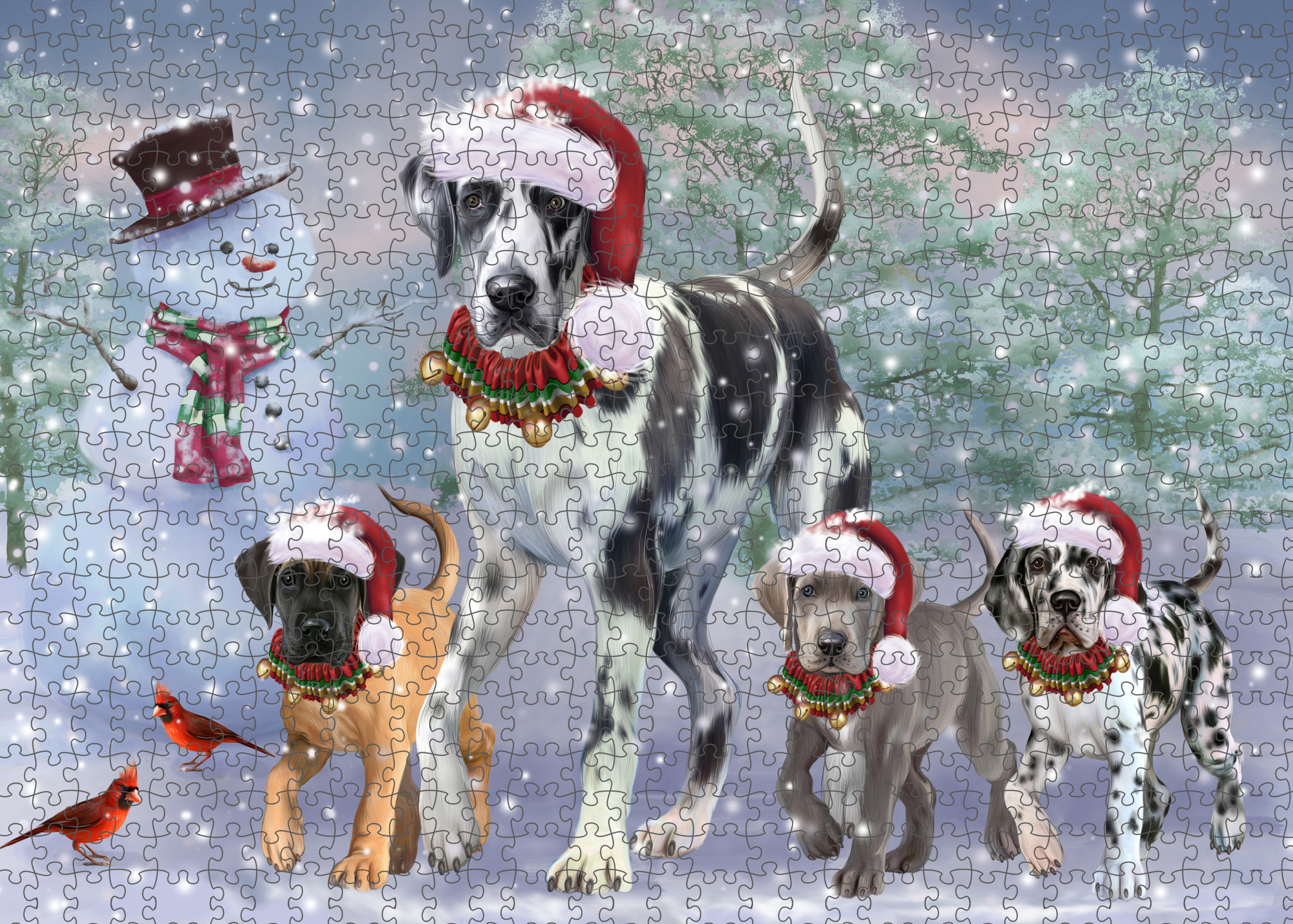 Great Dane Jigsaw Puzzle for Adults Interlocking Games Christmas Dog Gift NWT - Picture 40 of 52
