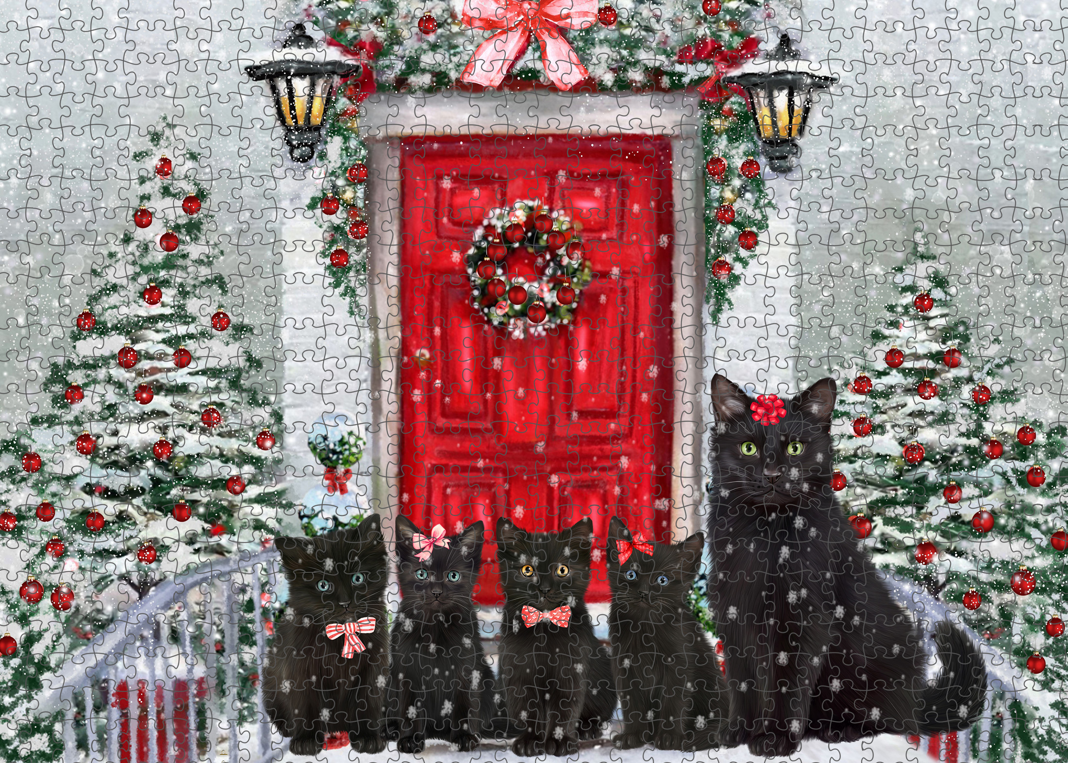 Black Cat Jigsaw Puzzle for Adults Interlocking Games Christmas Gift NWT - Picture 30 of 51