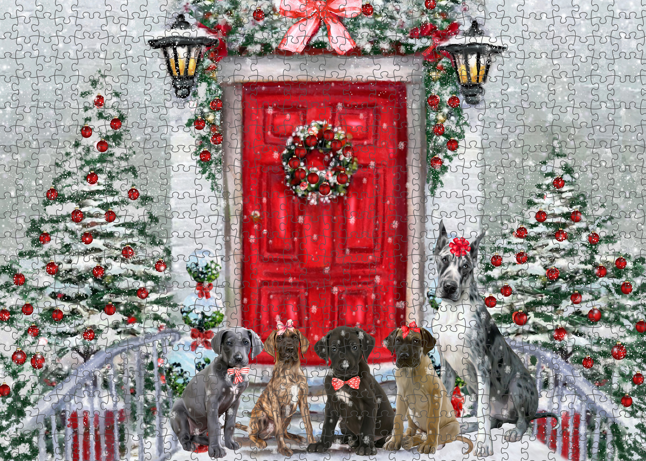 Great Dane Jigsaw Puzzle for Adults Interlocking Games Christmas Dog Gift NWT - Picture 28 of 52