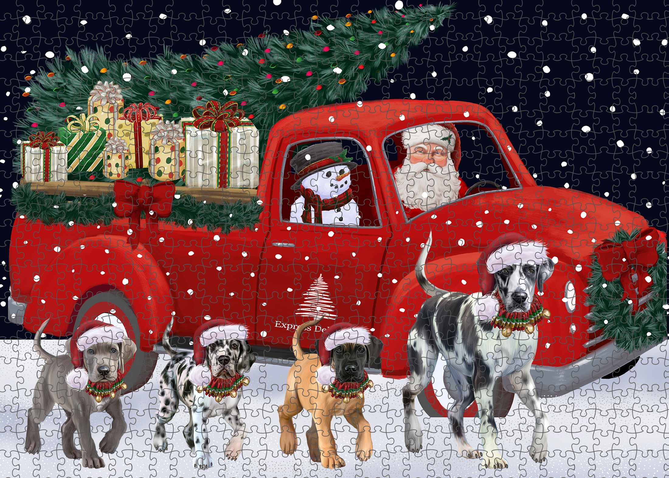 Great Dane Jigsaw Puzzle for Adults Interlocking Games Christmas Dog Gift NWT - Picture 42 of 52