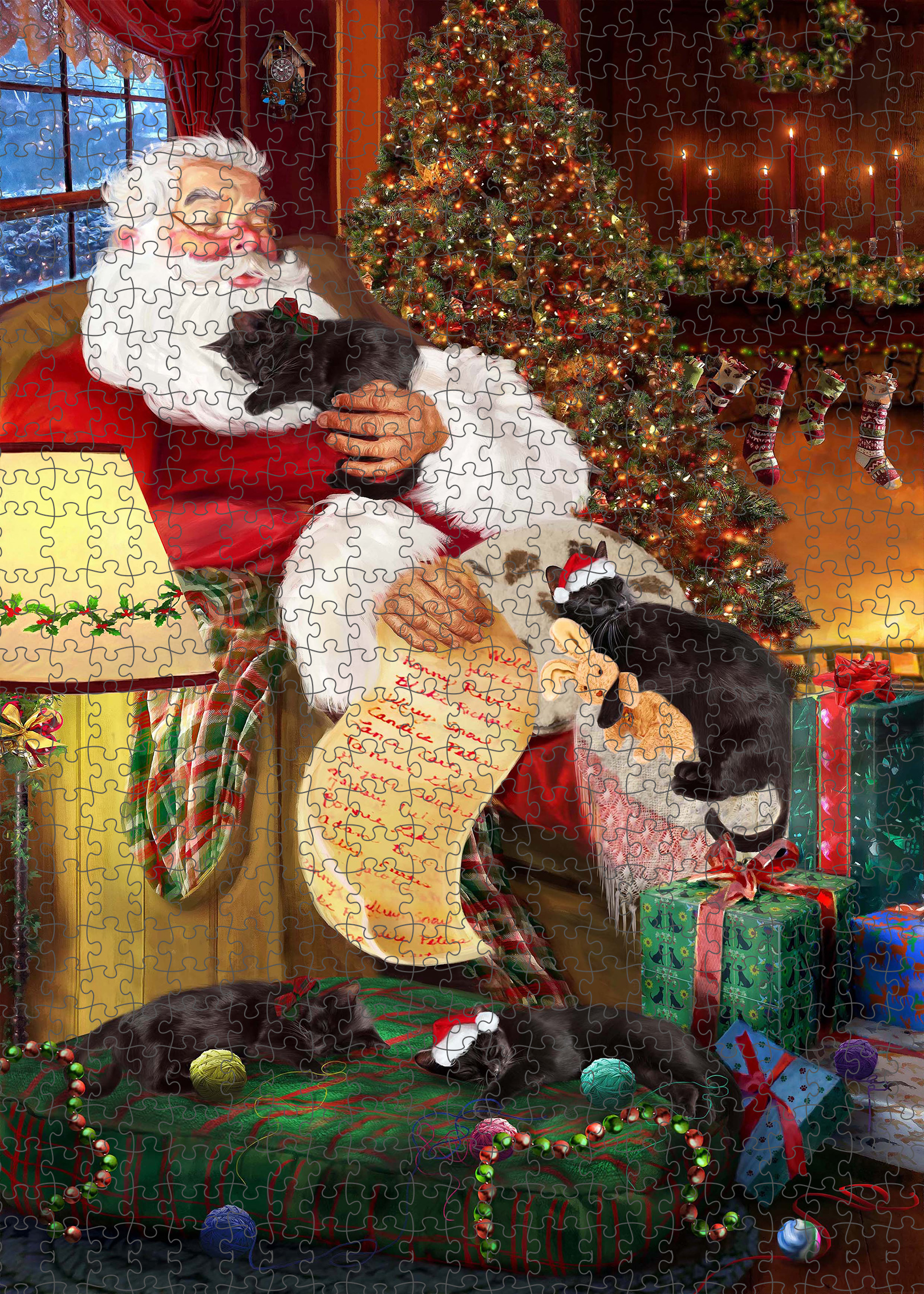 Black Cat Jigsaw Puzzle for Adults Interlocking Games Christmas Gift NWT - Picture 11 of 51