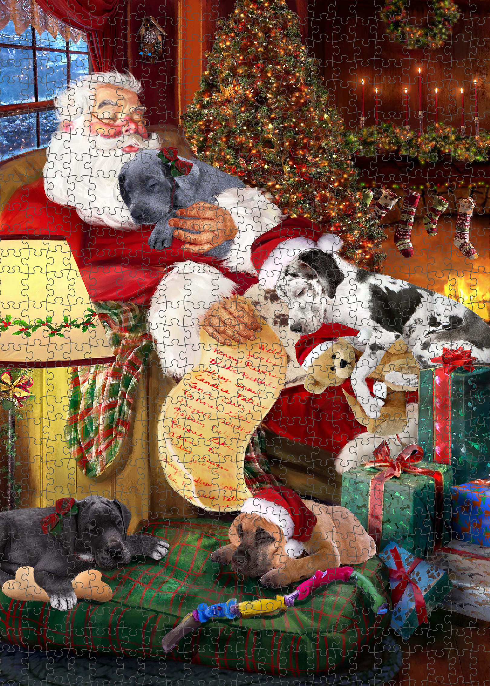 Great Dane Jigsaw Puzzle for Adults Interlocking Games Christmas Dog Gift NWT - Picture 11 of 52