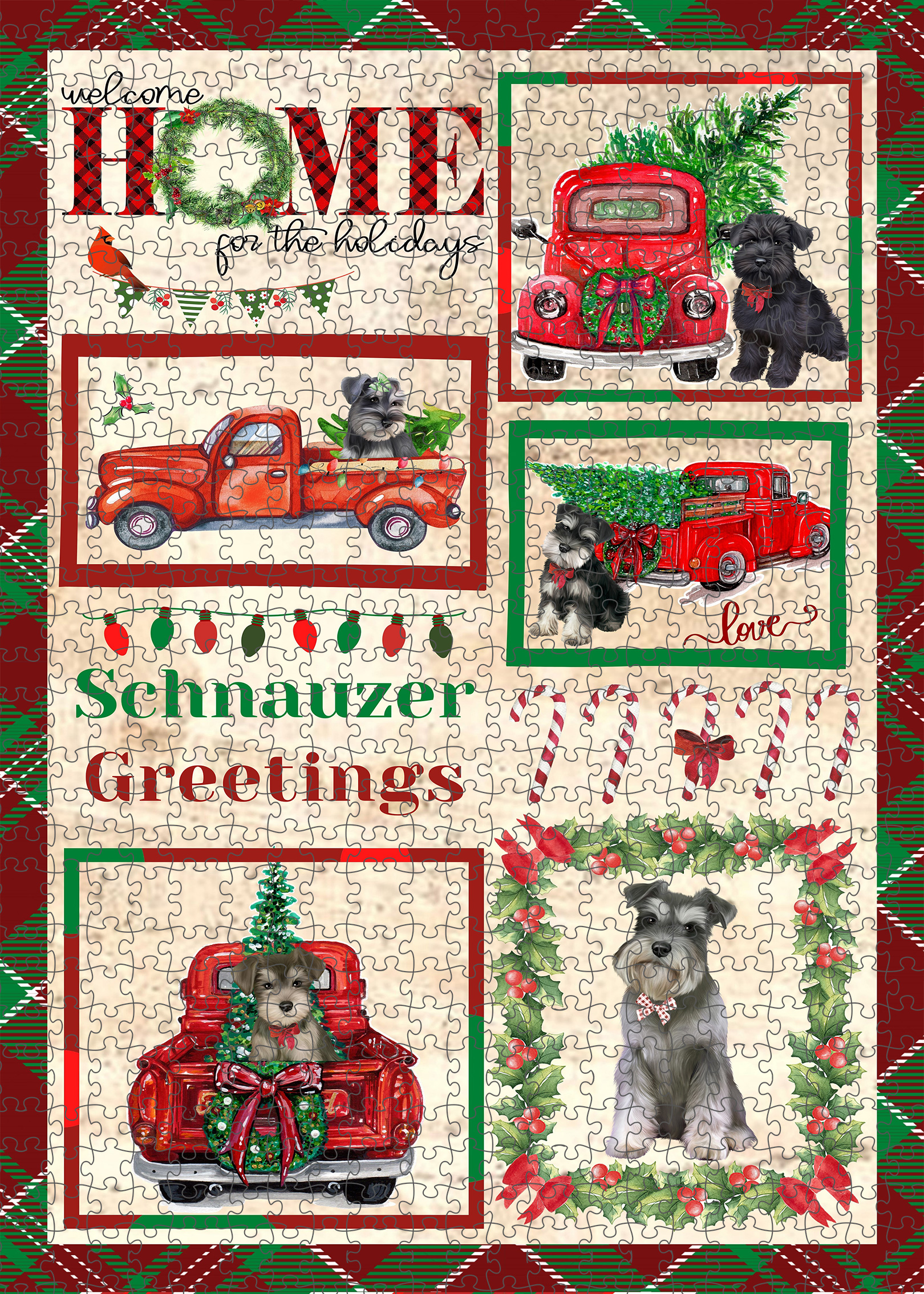 Schnauzer Jigsaw Puzzle for Adults Interlocking Games Christmas Dog Gift NWT - Picture 16 of 53